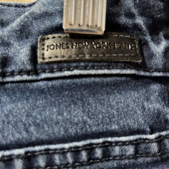 Women's Jones New York Slimming Jeans Gramercy Curvy Dark Blue Size 8 - Picture 3 of 9